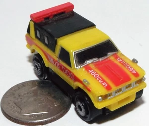 Small Micro Machine Toyota Hi-Lux Pickup truck / Red & Yellow marked MUD DOG - Picture 1 of 4