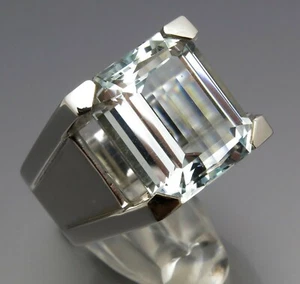 DISEÑO MADURO - ANILLO AGUAMARINA MARCADOR - DE ORFEBRERÍA PROPIA - ORO 585 - Imagen 1 de 11