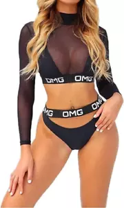 Koloyooya Women Sexy See-Through Fishnet Skirt Swimwear Cover-up Beach Sexy Swim - Picture 1 of 3