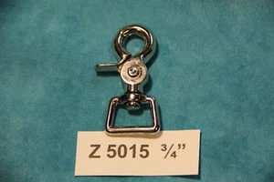 3/4" Trigger Snap NICKEL 6EA Scheren Karabinerhaken Z5015 Hundeleine Geschirr Gurt Neu - Bild 1 von 6