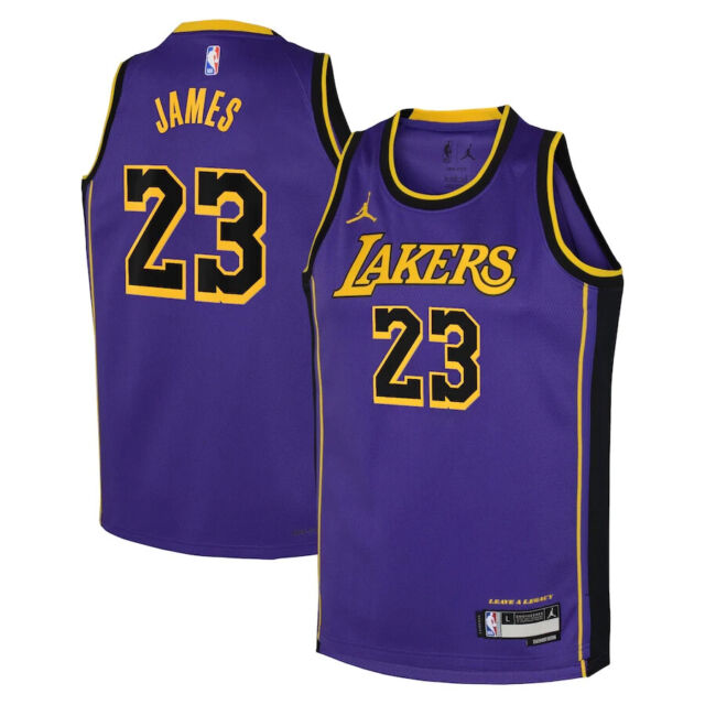 Nike Los Angeles Lakers LeBron James #6 Jersey City Edition Youth Sz Medium  $90
