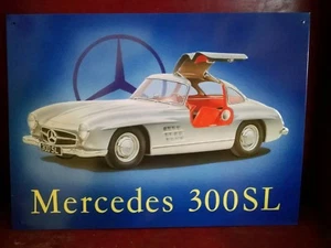 Letrero metálico vintage de 21 años puertas ala gaviota MERCEDES 300 SL ©1997 - Imagen 1 de 1