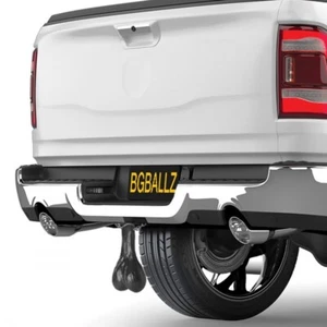 Large Truck Nuts - Black Hitch Accessories - Picture 1 of 7