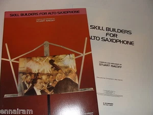 Stuart Isacoff Skill Builders para saxofón alto 2 folios piano y saxo 1979 - Imagen 1 de 4