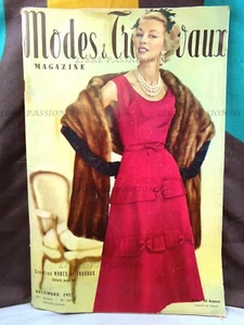 MAGAZINE MODES & TRAVAUX, N°684, DÉCEMBRE 1957 - Imagen 1 de 11