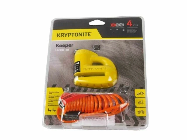 Kryptonite 000884 Keeper 5s Yellow Disc Lock