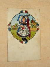 Antique Postcard Illustrator HANSI Alsace Alsatian Postcard 