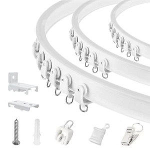 Ceiling Curtain Track Flexible Bendable Curtain Track Ceiling Wall Mount Curv... - Picture 1 of 7