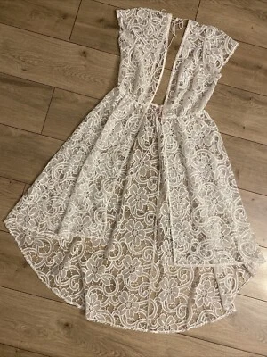 NUEVO Victoria's Secret Bordado Encaje Transparente Natación Cubre Mujer M/L Marfil Foto 1 de 4