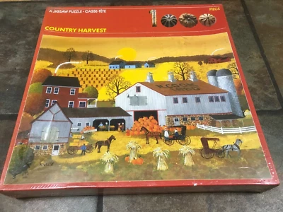 COUNTRY HARVEST ~ 1000 PC. PUZZLE FROM APF ~ ART BY KAATZ ~ NEW AND SEALED - Image 1 of 3