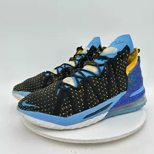 Nike Lebron 18 Lakers Heritage Men Size 13 CQ9283-006 Black Blue Training Shoes - Picture 1 of 13