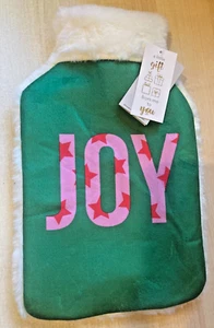BNWT New George Home Festive Hot Water Bottle with Super Soft Cover - JOY - 1.7L - Picture 1 of 4