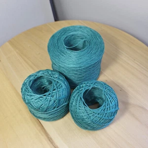 100% Cotton yarn - 5 ply ( 5 strands) - 129 grams super soft green yarn - Picture 1 of 9