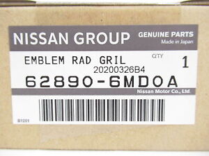 Genuine OEM Nissan 62890-6MD0A Front Grille Emblem Panel 2018-2020 Rogue Sport