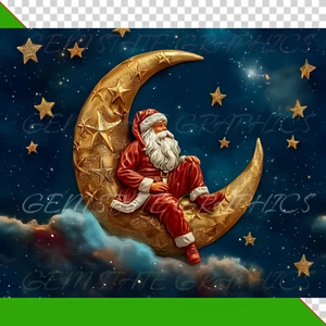 Weihnachten Santa Mond 20 Unzen dünner Becher Verpackung Pressebereit Sublimation Transfer - Bild 1 von 2
