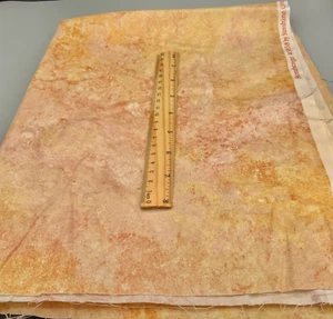 Stonehenge 3938 Sunshine Cottage Northcott Fabric Peach Tan Pink Abstract 2/3 y - Picture 1 of 1