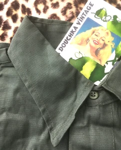 BRITISH ARMY 1970s MEN UNIFORM SHIRT & GUSSETS~JUNGLE/ TROPICAL/ SAFARI~UNWORN~L - Picture 1 of 11