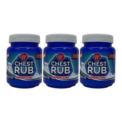 Esfregar no peito vaporizador, 4 oz. (113 g) (pacote com 3) - Imagem 1 de 3