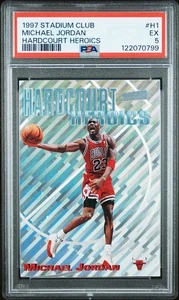 1997 Stadium Club Hardcourt Heroics #H1 Michael Jordan  PSA 5  5700 - Picture 1 of 2