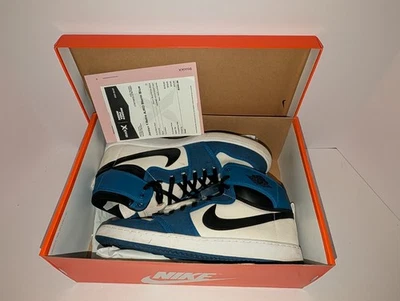 Jordan 1 retrô masculino AJKO Storm azul/preto-branco (DO5047 401) tamanho 12 - Imagem 1 de 4