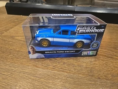 Jada Toys, Metals Die-Cast Fast & Furious, Brains Ford Escort, Brand New In Box. - Image 1 of 4