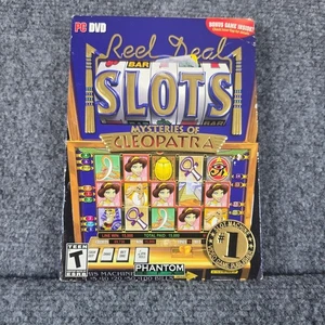 Reel Deal Slots Mysteries of Cleopatra PC DVD Game Phantom EFX Casino Simulation - Picture 1 of 4