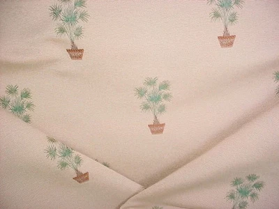 11-3/4Y KRAVET 19444 BEIGE PALMERA TOPIARIO BROCADO FLORAL TELA DE TAPICERÍA Foto 1 de 4