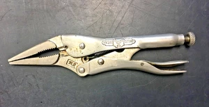 VISE GRIP Petersen, 9LN, PETTERSEN MEG. CO., Long Nose Locking Pliers, USA - Foto 1 di 8