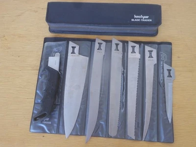 KERSHAW Kai 1099 Blade Trader ~ Six Blade Knife and Handle Set with Case ~ Japan - Image 1 of 4
