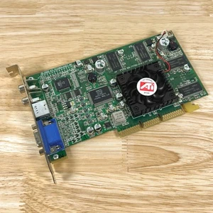 ATi Radeon R6 Rage Theater DDRF SD 64MB AGP Graphics Card GPU S-Video VGA Comp - Picture 1 of 6