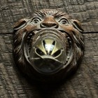 Antique Funeral Home Beast Face Thermometer, Terre Haute Adv