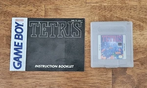 Tetris (Game Boy, 1989) w/ Manual - Authentic Game Cartridge Tested and Working - Picture 1 of 3