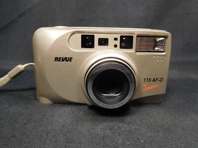 REVUE 115 AF-D ZOOM APUNTAR Y DISPARAR CÁMARA FOTOGRÁFICA 35mm PROBADA FUNCIONANDO Foto 1 de 4