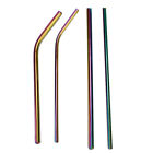 Rainbow Straws Stainless Steel DrinkStraw Metal Drinking Cleaner Reusable BaB$m