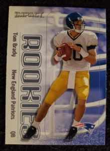 Tom Brady: New England Patriots - Tarjeta #27 / 2000 Fleer Impact Rookie - Imagen 1 de 2