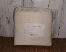 Lucky Brand Fringed Hem Twin XLSheet Set