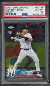 Actualización 2018 Topps Chrome Gleyber Torres RC #HMT26 PSA 10 S303 - Imagen 1 de 2