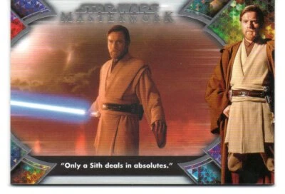 2022 Topps Star Wars Masterwork OBI-WAN KENOBI QUOTES Insert Card OB1-2 - Image 1 of 2