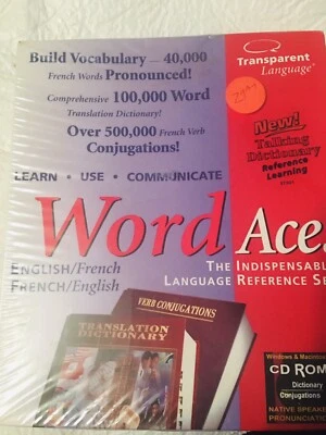 WORD ACE ENGLISH/FRENCH CD ROM 100,000 - Image 1 of 2