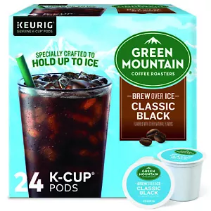 Green Mountain Coffee Roasters Brew Over Ice Classic Black, K-Cups, 24 Count - Picture 1 of 8