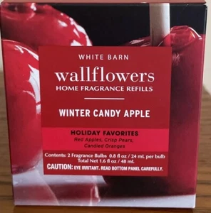 “Winter Candy Apple” Wallflower Refills X 2. Bath & Body Works. SHIPS FREE!!! - Picture 1 of 2