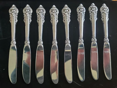 "Cuchillo de mantequilla Wallace Grand barroco esterlina 6 1/4"" - se vende individualmente" Foto 1 de 2