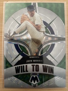 2022 Panini Mosaic Will To Win Mosaic Green #9 Jack Morris 