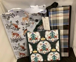 2022 VERA Bradley Set of 3 MARKET TOTE/Shopping Merry Mischief w/Wine Bag - Picture 1 of 5