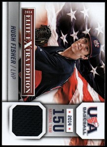2014 Elite Extra Edition USA Baseball 15U Game Jerseys #3 Hugh Fisher - NM-MT