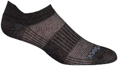 WrightSock 252867 Unisex Coolmesh II Tab Socks Black Marl Size Large - Image 1 of 2