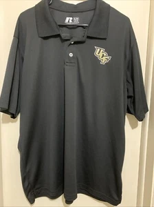 Camisa Polo UCF Knights Russell XL Negra Golf Logo Ligera Informal Para Hombres - Imagen 1 de 5