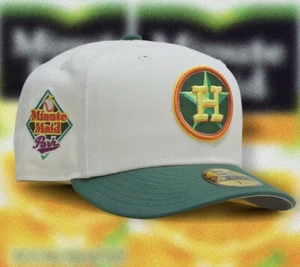 Myfitteds Houston Astros Size 7 1/4 Minute Maid Orange New Era Fitted Hat - Picture 1 of 1