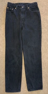 Vintage Levis 512 Jeans Womens 11 (29x31) High Rise Straight Leg 90s Black Denim - Picture 1 of 8
