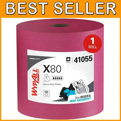 PowerClean X80 Cloths 1 Roll - Industrial Strength Wipes - Image 1 of 4